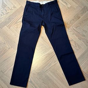 Boys Slim Fit JCrew Chinos, size 14 in dark Navy Blue